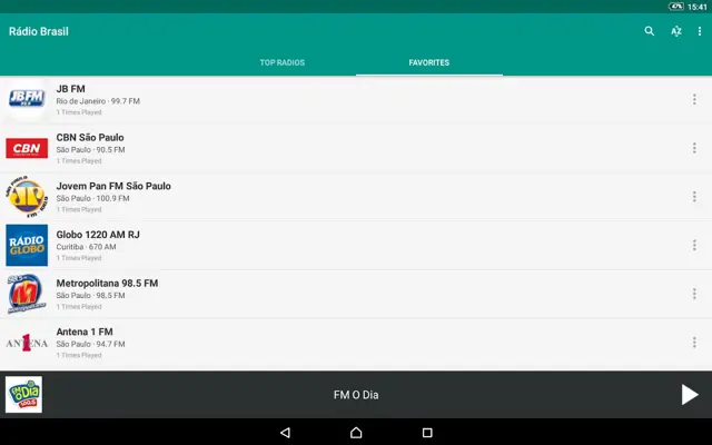 Rádio Brasil FM android App screenshot 4