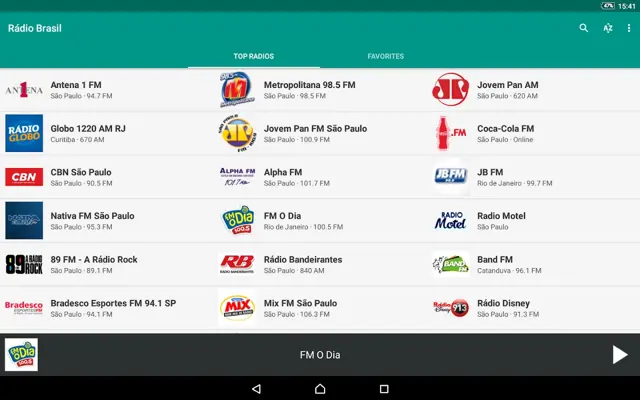 Rádio Brasil FM android App screenshot 6